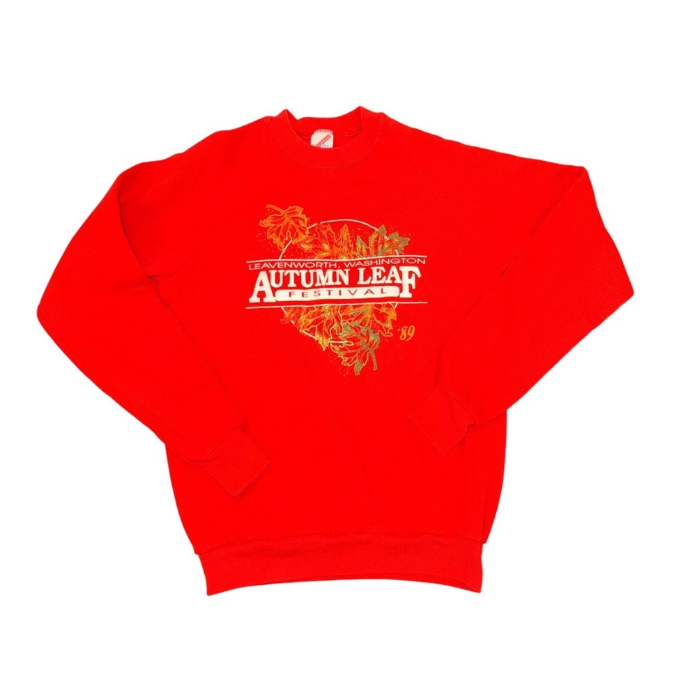 Vintage 1989 Leavenworth Washington Autumn Leaf Festival Sz M Sweatshirt Jerzees